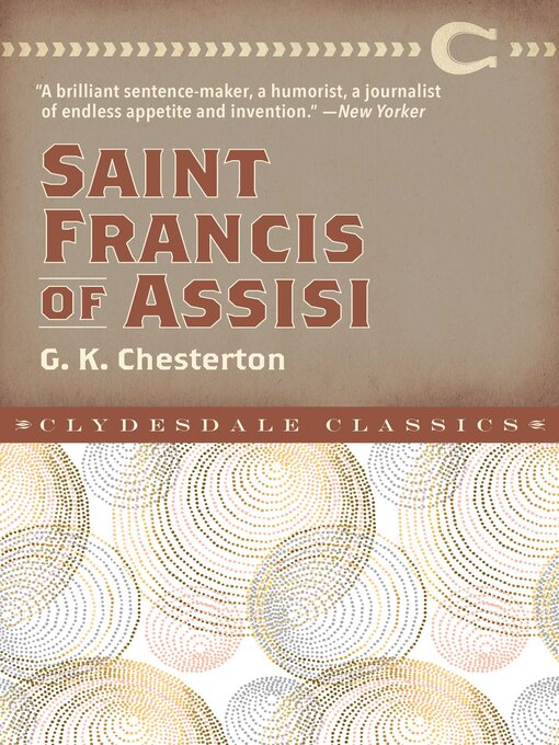 Title details for Saint Francis of Assisi by G. K. Chesterton - Available